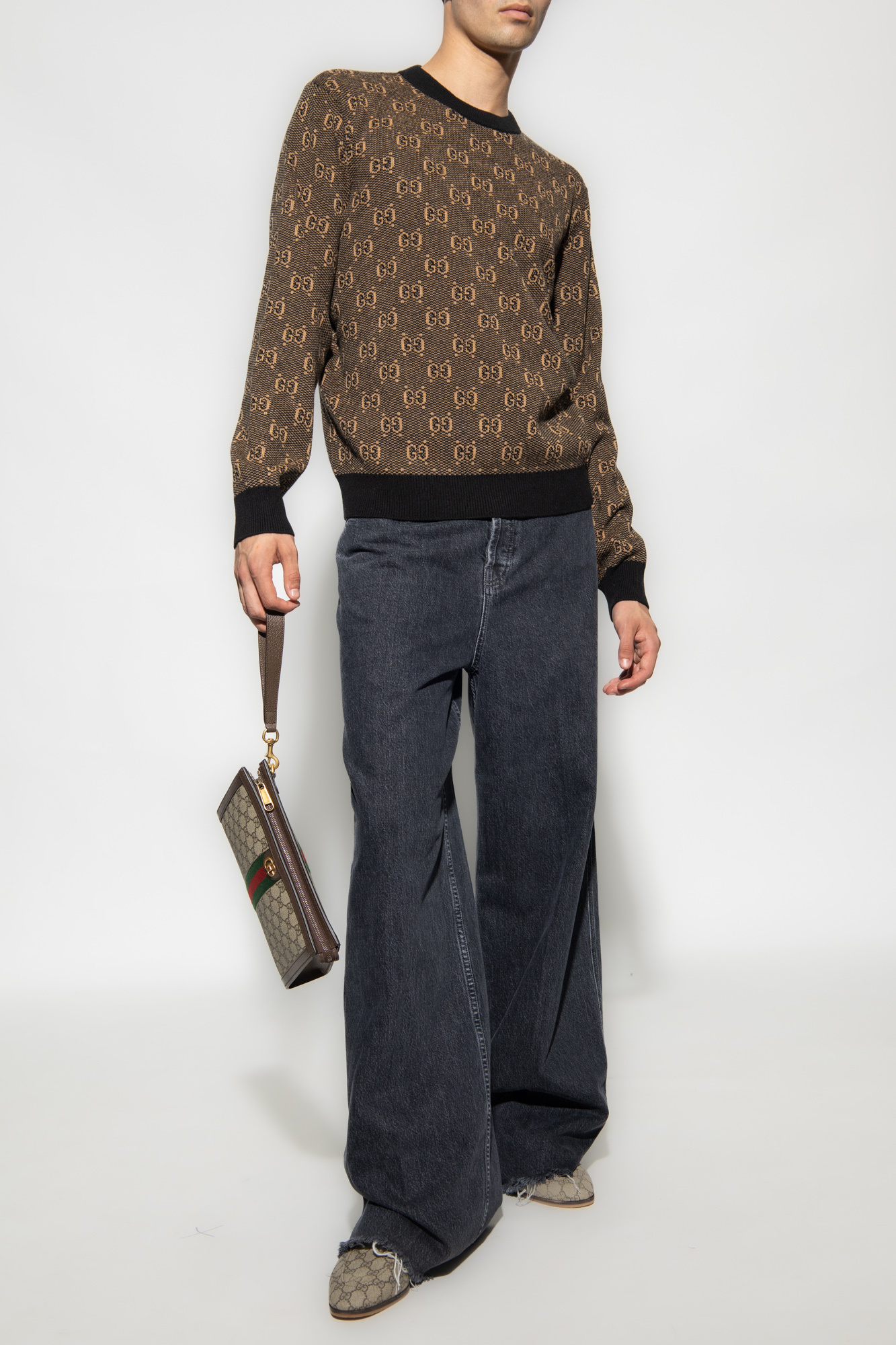 Gucci fake кеди | Brown Wool sweater Gucci - SchaferandweinerShops KR
